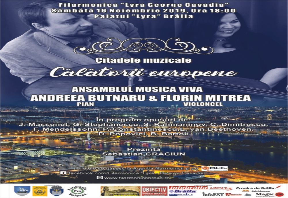 "Călătorii europene" la Palatul Lyra din Brăila