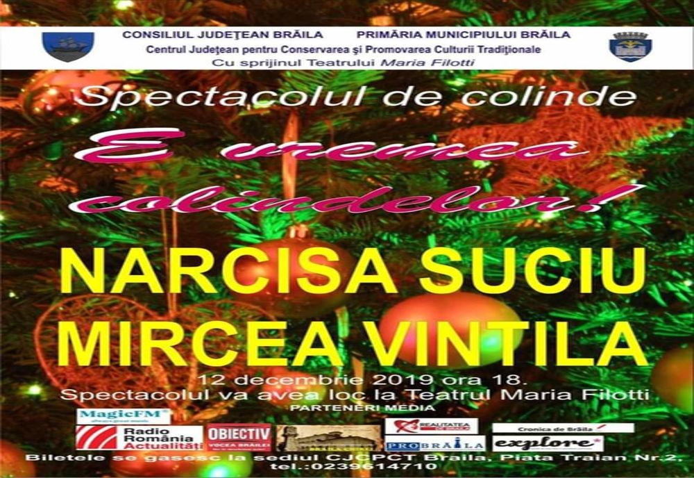 Spectacol de colinde cu Narcisa Suciu și Mircea Vintilă