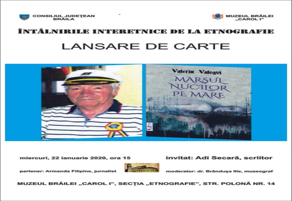 Lansare de carte la secția de Etnografie a Muzeului Brăilei Carol I