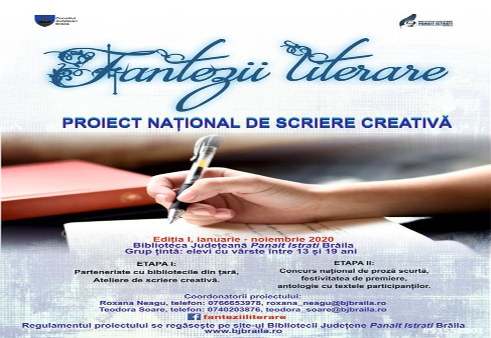 Proiectul național de scriere creativă „FANTEZII LITERARE”