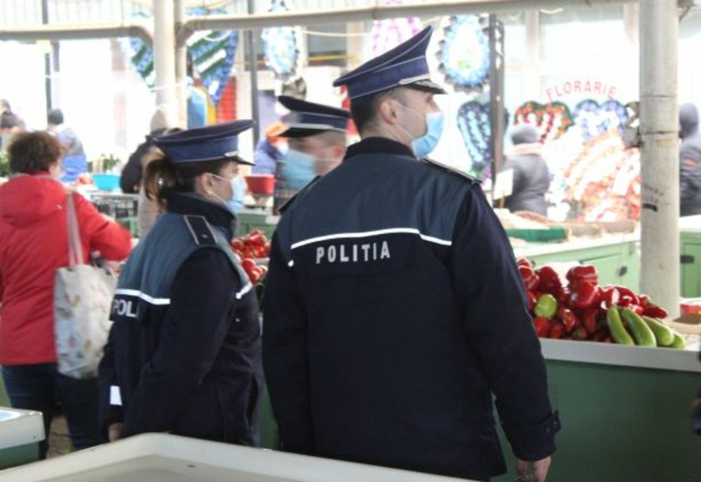 Acțiuni ale polițiștilor și jandarmilor în zonele aglomerate