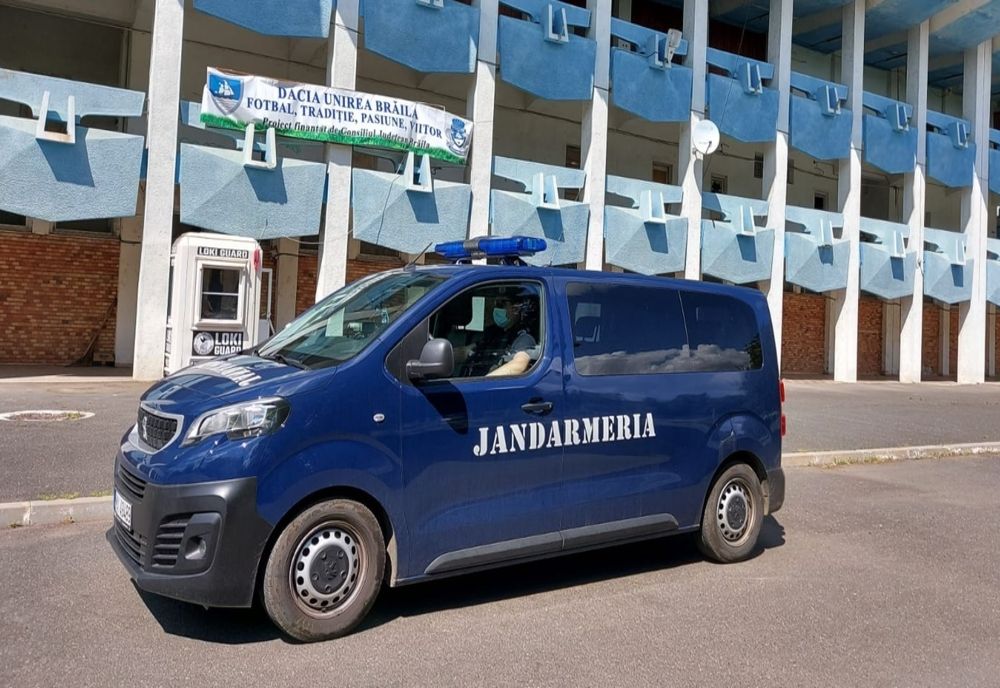 Măsuri de asigurare a ordinii publice la meciul de fotbal dintre Dacia Unirea Brăila și SC Oțelul Galați