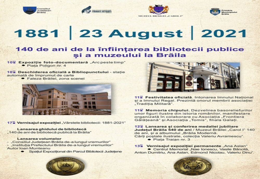 140 de ani de bibliotecă publică la Brăila 