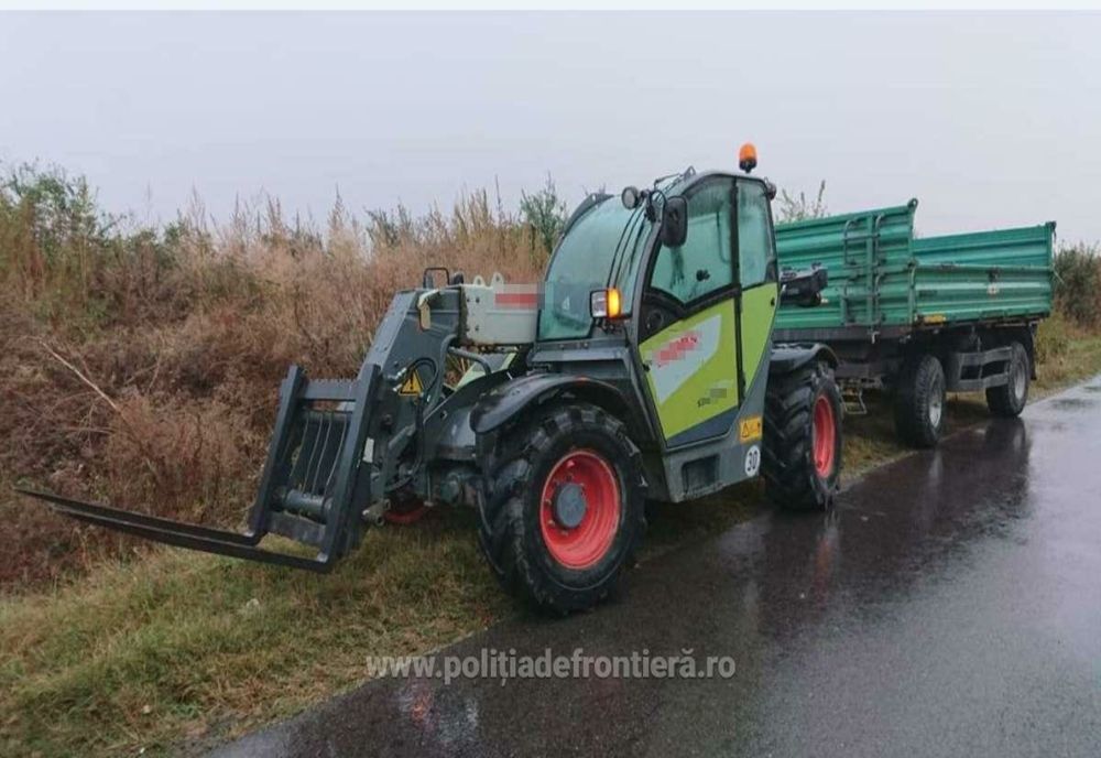 Brăilean cu permis de conducere necorespunzător, depistat conducând un ansamblu rutier neînmatriculat