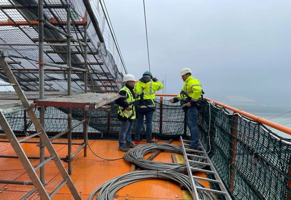 Se lucrează în ritm normal la Podul peste Dunăre