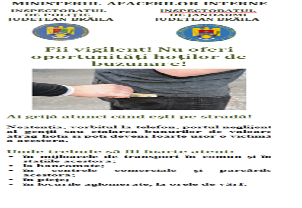 Recomandări ale polițiștilor în prag de sărbători