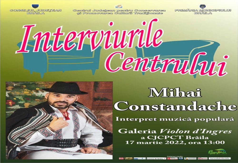 Solistul de muzică populară, Mihai Constandache vine la Interviurile Centrului de Creație