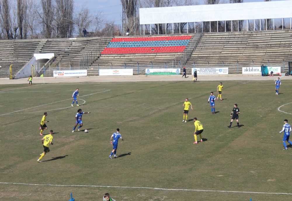 Dacia Unirea Brăila învinsă cu 1-4 după ce a deschis scorul în minutul 2