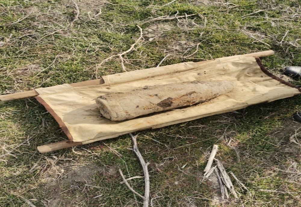 Muniţie rămasă neexplodată descoperită în satul Vameșu