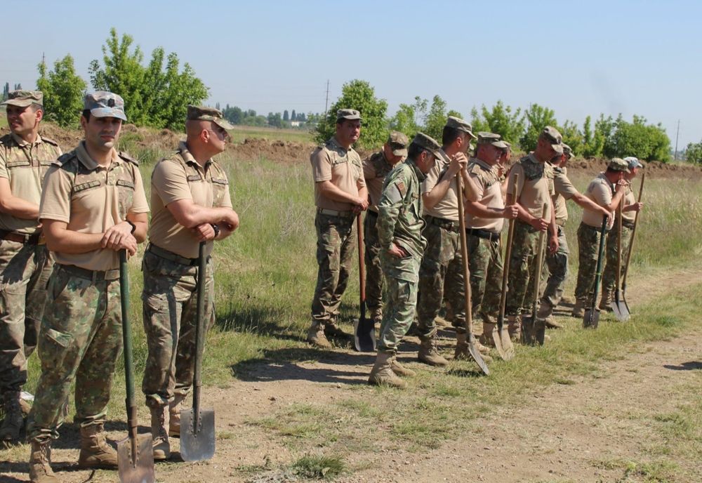 Acțiune de împădurire în raionul de instrucție „Vulpea” al M.Ap.N.