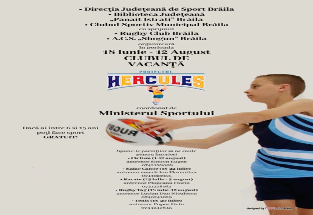 Sport și distracție prin Proiectul ”HERCULES”