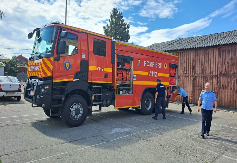 Autospecială de stingere primită de ISU Brăila, repartizată la Punctul de Lucru Dudești