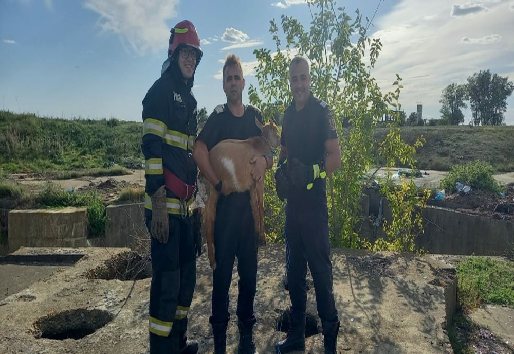 Un ied a căzut într-un canal tehnologic dezafectat