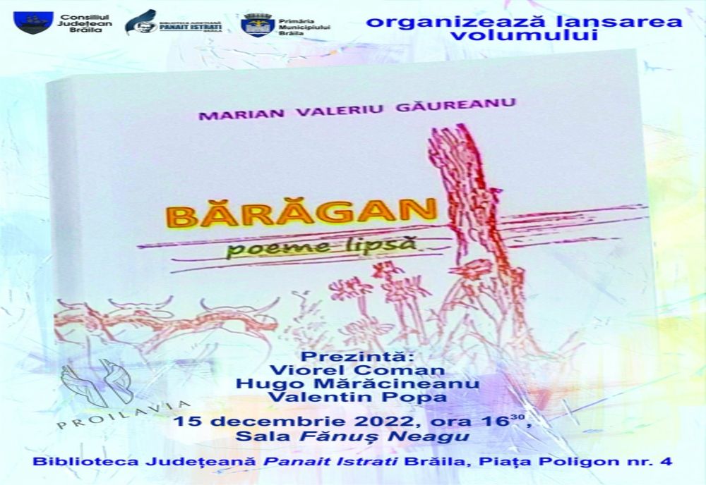 Lansare de carte - "Bărărăgan: poeme lipsă" 