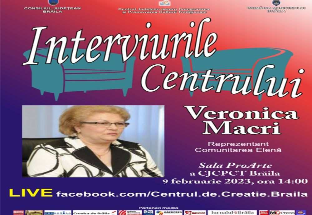 Interviurile Centrului cu doamna Veronica Macri, eveniment organizat pentru celebrarea Zilei Internaționale a Limbii Grecești