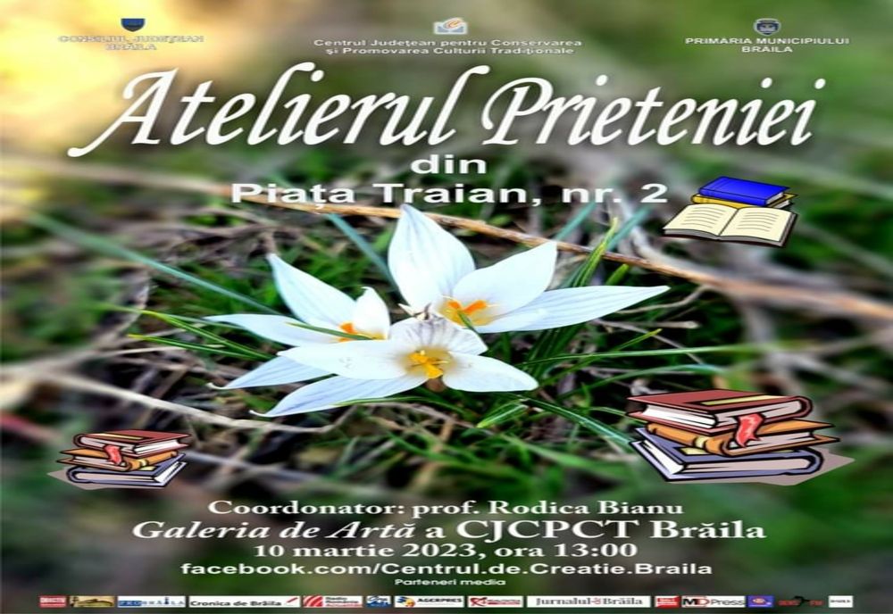 ”Atelierul prieteniei” din Piața Traian nr.2, un club de lectură coordonat de doamna profesor Rodica Bianu