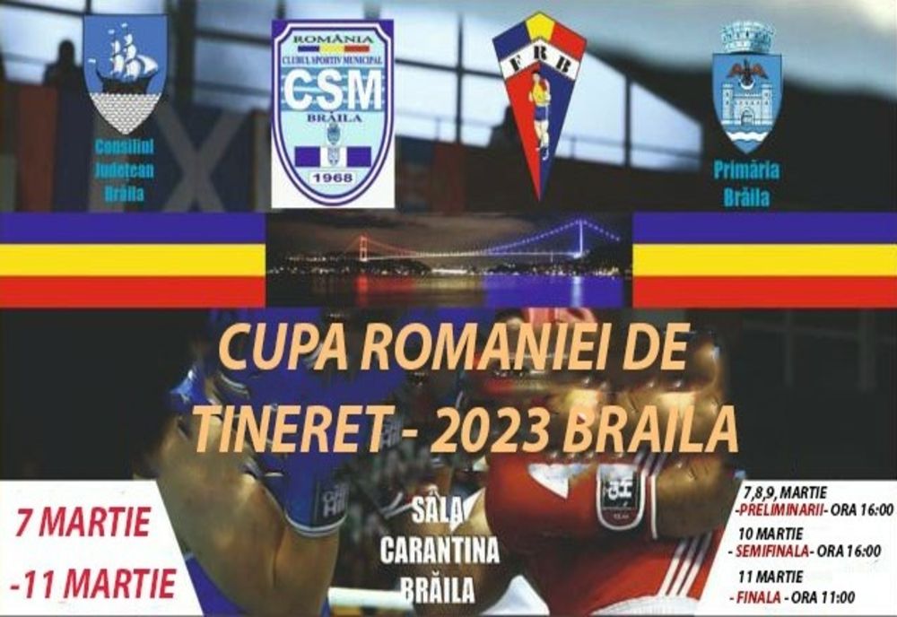 Astăzi începe la Brăila Cupa României la box pentru tineret