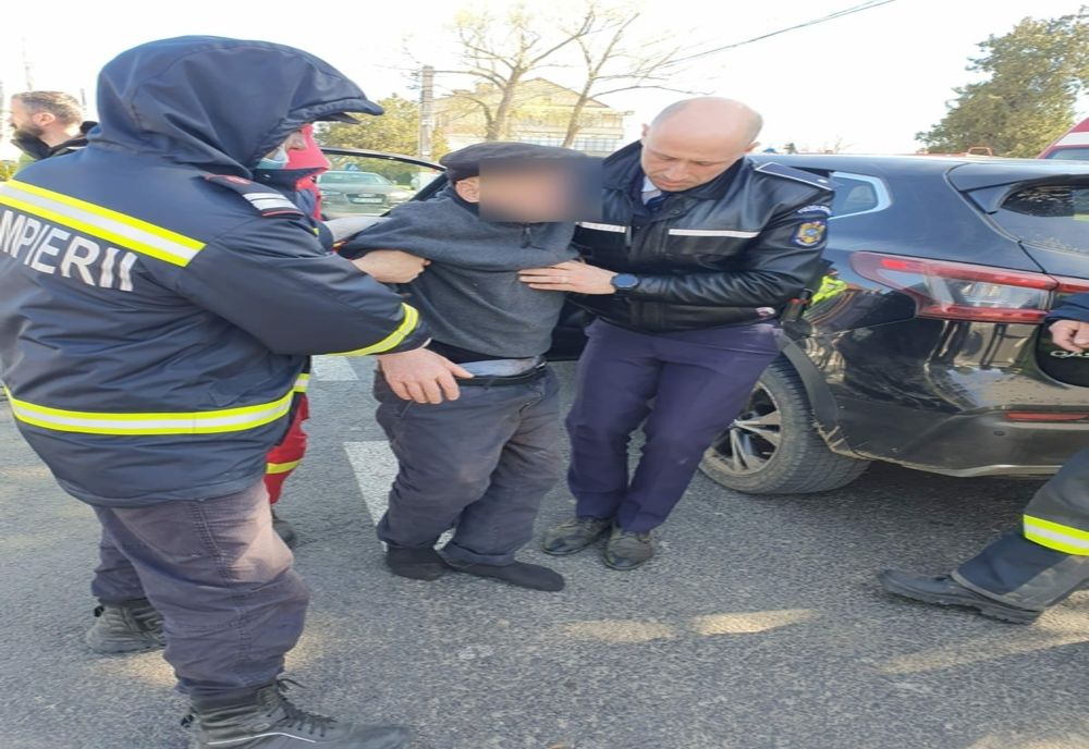 Bărbat de 86 de ani dat dispărut aseară, găsit astăzi de polițiști pe un câmp din comuna Unirea