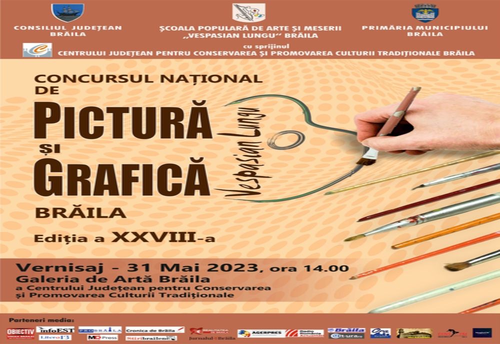 Miercuri are loc vernisajul lucrărilor participante în cadrul Concursului național de pictură şi grafică „Vespasian Lungu”, ediţia a XXVIII-a