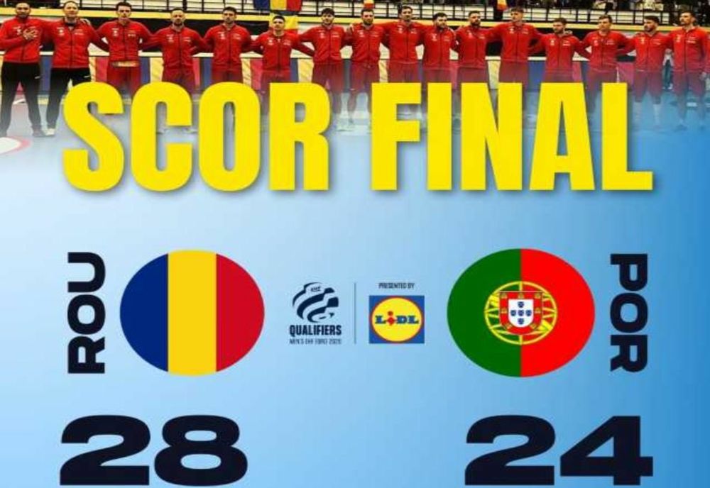 HANDBAL MASCULIN: VICTORIE IMPORTANTĂ PENTRU ROMÂNIA, CU PORTUGALIA, ÎN PRELIMINARIILE EURO 2026