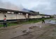 Incendiu la o hală în care era depozitată făină de oase