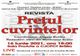Eveniment- Prețul cuvintelor 