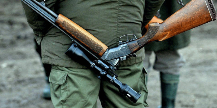 Arme și cartușe de vânătoare confiscate de polițiști